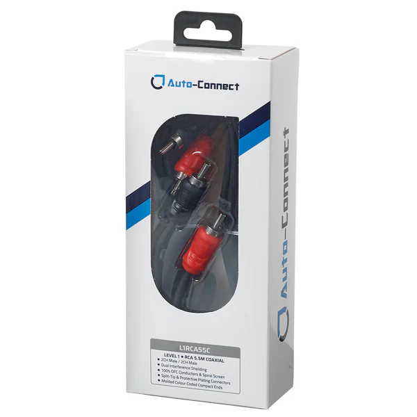 Auto-Connect Level 1 RCA cable 5,5m Koaxial - 720l1rca55c 1 - 720L1RCA55C