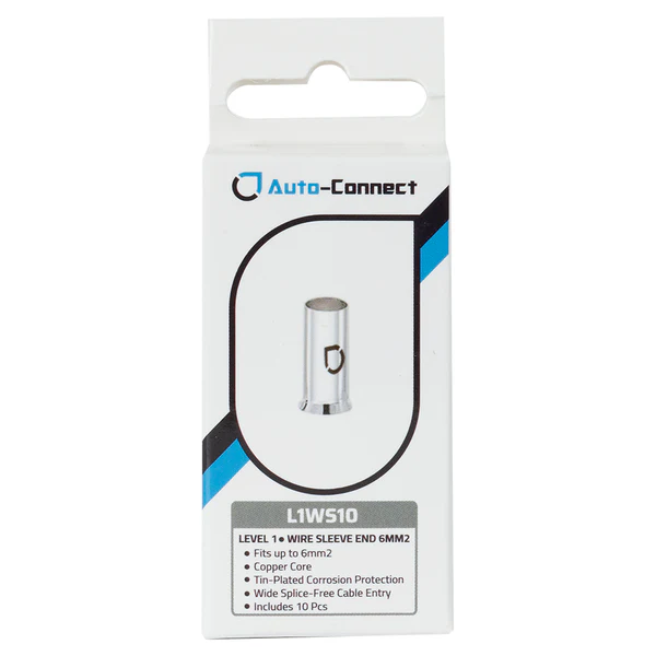 Auto-Connect L1 Wire Sleeve End 6 mm2/10GA 10pcs - 720l1ws10 1 - 720L1WS10