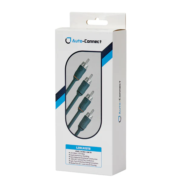 Auto-Connect Level 2 RCA cable 1,5m - 720l2rca15tb 1 - 720L2RCA15TB