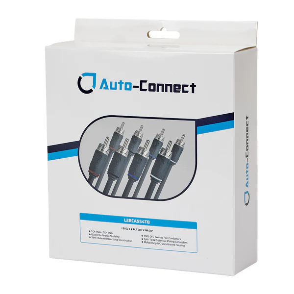 Auto-Connect Level 2 4-ch RCA cable 5,5m semi - 720l2rca554tb 2 - 720L2RCA554TB