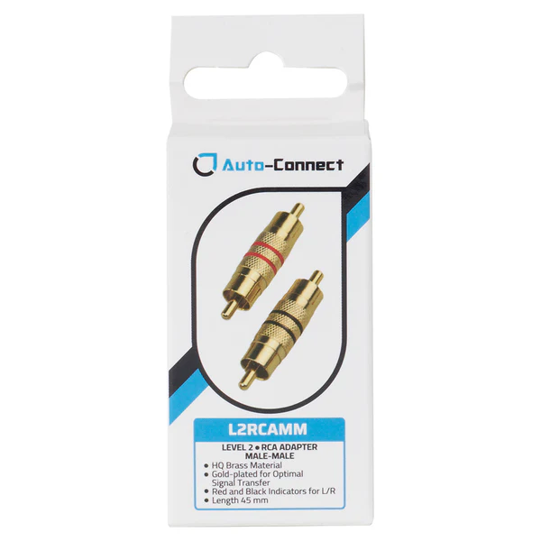 Auto-Connect L2 RCA Adapter Male -Male - 720l2rcamm 1 - 720L2RCAMM