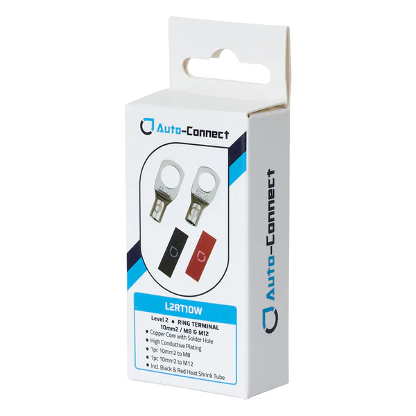 Auto-Connect Level 2 Ring Terminal 10mm2 M12/M8 - 720l2rt10w 1 - 720L2RT10W