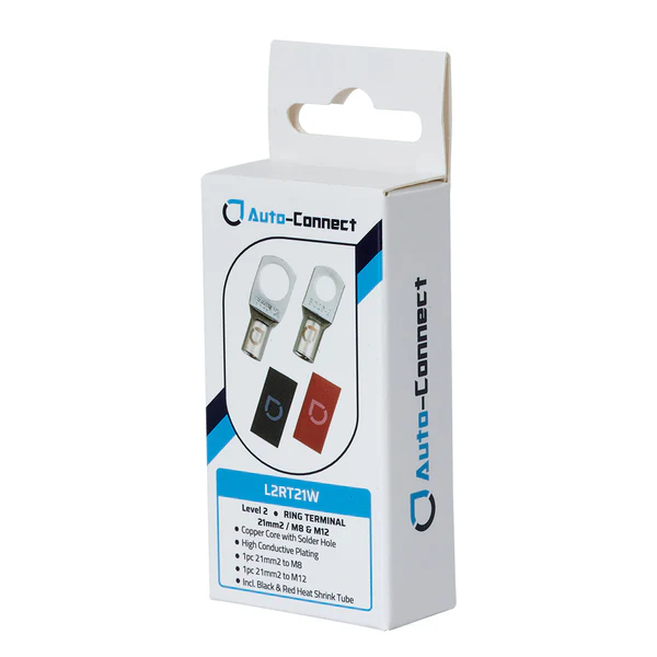 Auto-Connect Level 2 Ring Terminal 21mm2 M12/M8 - 720l2rt21w 1 - 720L2RT21W