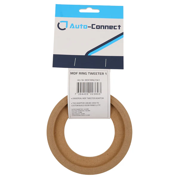 Auto Connect MDF Installation Ring Tweeter, Cut out 100mm - 720mdfringtw1 3 - 720MDFRINGTW1