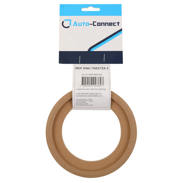 Auto Connect MDF Installation Ring Tweeter, Cut out 92mm - 720mdfringtw3 2 - 720MDFRINGTW3