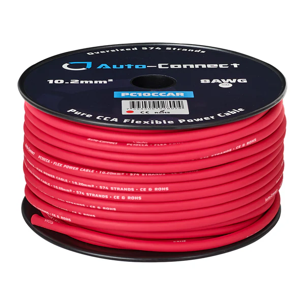 Auto-Connect Power Cable CCA Flex 10mm2 Red 50m  - 720pc10ccar 3 - 720PC10CCAR
