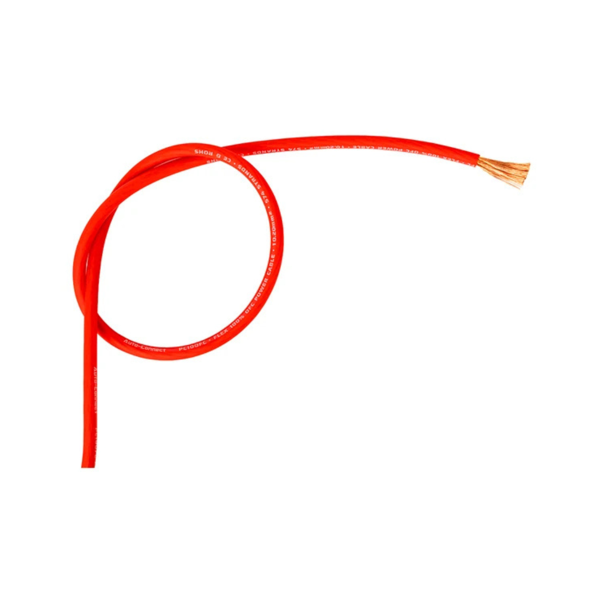 Auto-Connect Power Cable OFC Flex 10mm2 Red 100m  - 720pc10ofcr - 720PC10OFCR