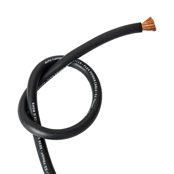 Auto-Connect Power Cable CCA Flex 53mm2 black 20m - 720pc53ccab - 720PC53CCAB