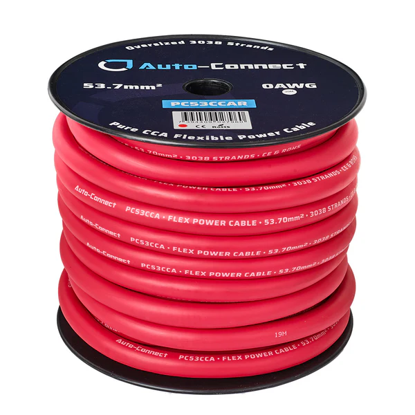 Auto-Connect Power Cable CCA Flex 53mm2 Red 20m  - 720pc53ccar 3 - 720PC53CCAR