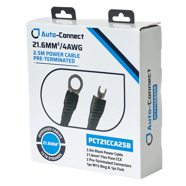 Auto-Connect Power cable CCA 21mm2 Term. 2.5M black      - 720pct21cca25b 2 - 720PCT21CCA25B