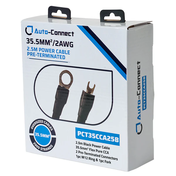 Auto-Connect Power cable CCA 35mm2 Term. 2.5M black      - 720pct35cca25b 1 - 720PCT35CCA25B