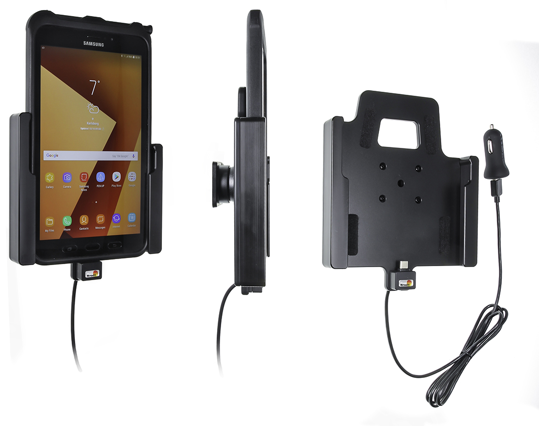 Brodit houder/lader Samsung Tab Active 2/3 USB sig.plug - 721002 - 721002