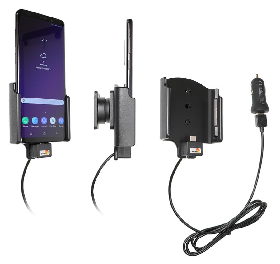Samsung Galaxy S9 Plus Actieve houder met 12V USB plug - 721039 - 721039