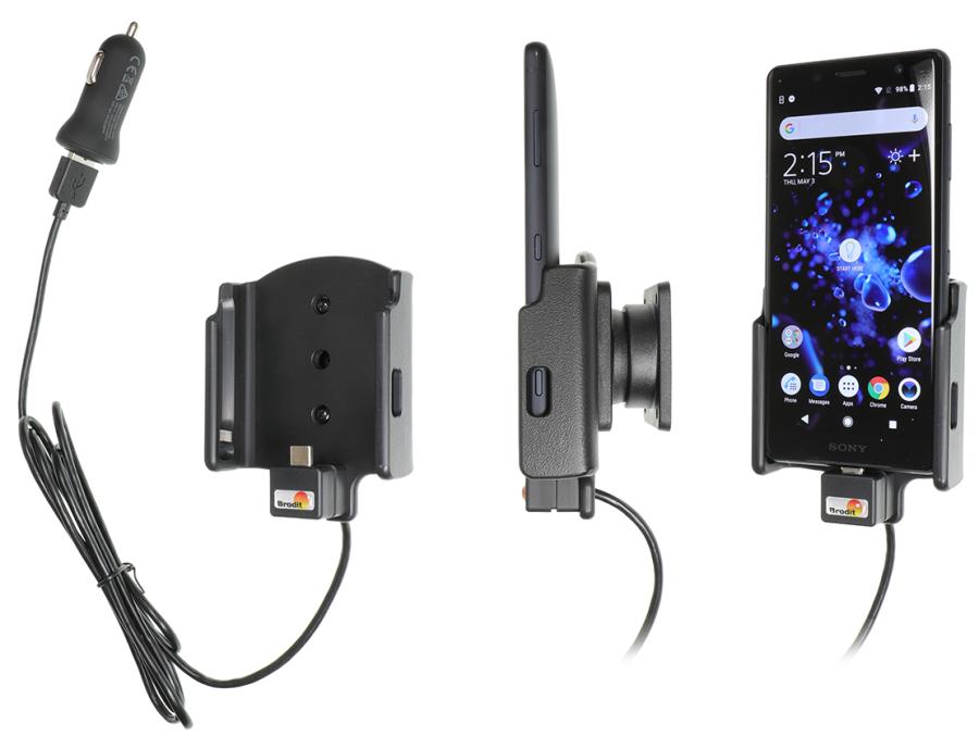 Sony Xperia XZ2 Compact Actieve houder met 12V USB plug - 721052 a - 721052