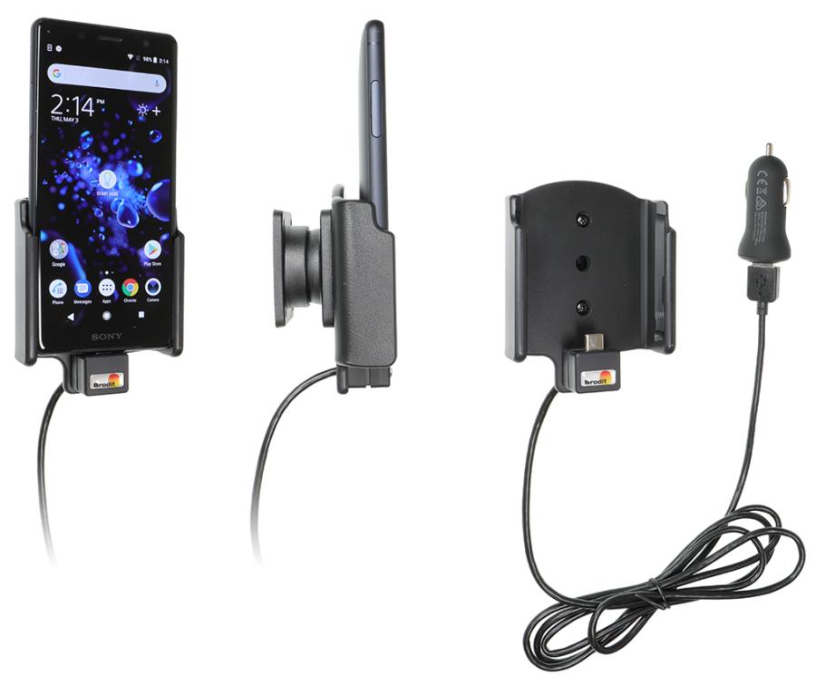 Sony Xperia XZ2 Compact Actieve houder met 12V USB plug - 721052 - 721052