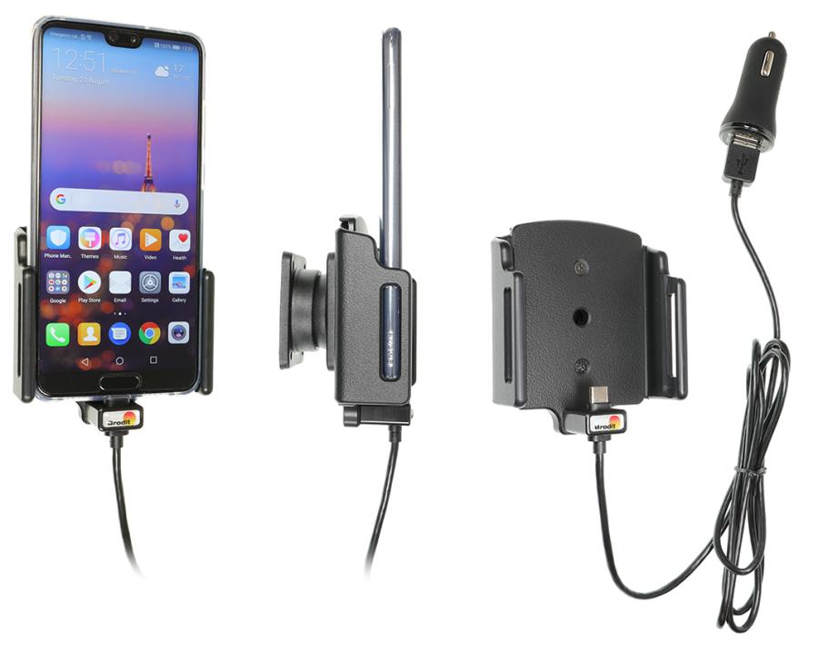 Huawei P20 / P20 PRO  Actieve houder met 12V USB plug - 721062 - 721062