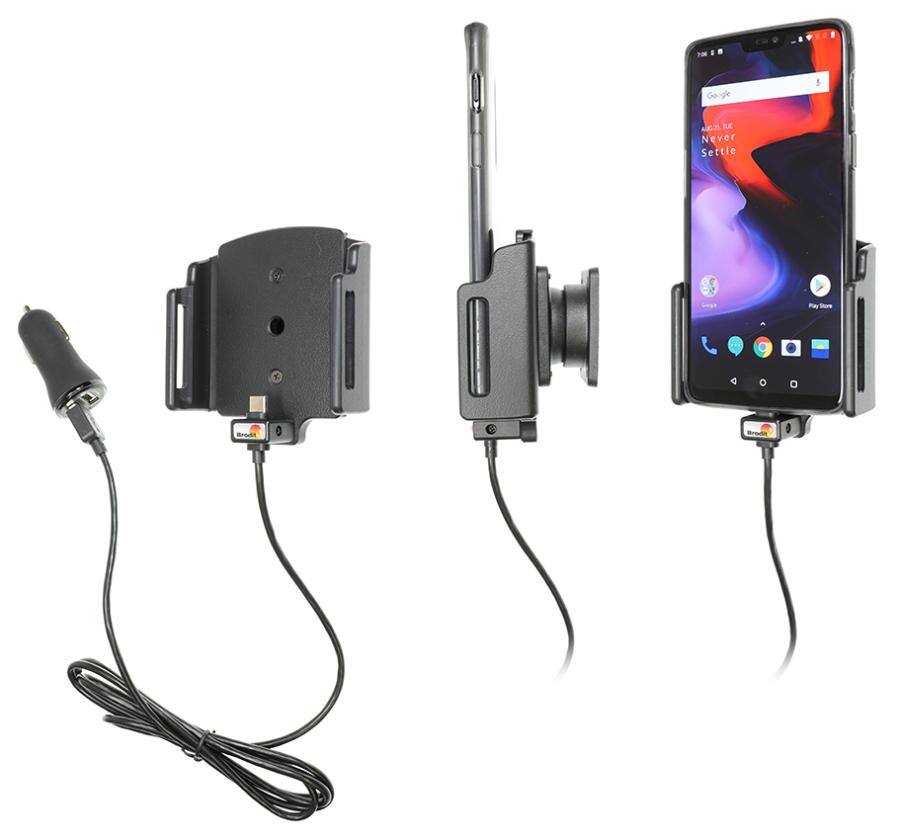 OnePlus 6/6T/7 Actieve houder met 12V USB plug (met skin)) - 721063 a - 721063