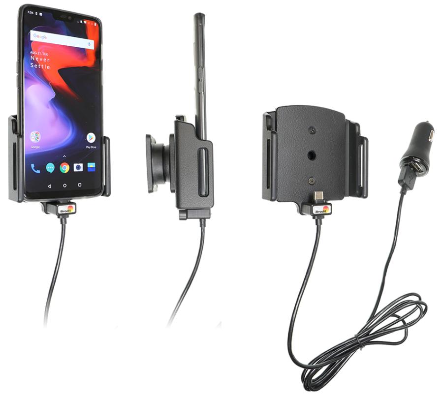 OnePlus 6/6T/7 Actieve houder met 12V USB plug (met skin)) - 721063 - 721063