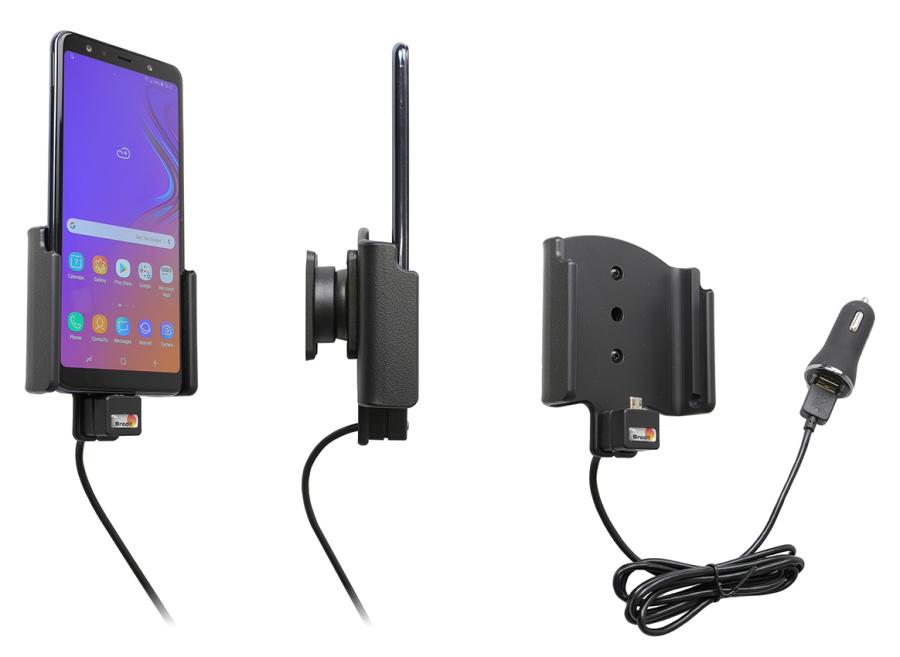 Samsung Galaxy A7 (2018) Actieve houder met 12V USB plug - 721098 - 721098