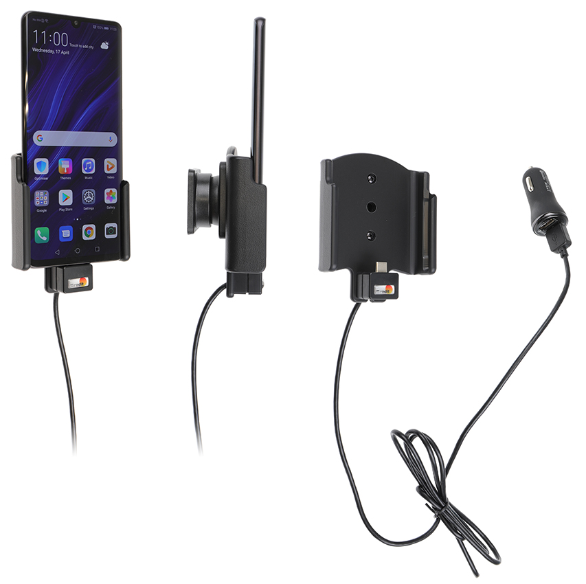 Huawei P30 Pro Actieve houder met 12V USB plug - 721121 - 721121