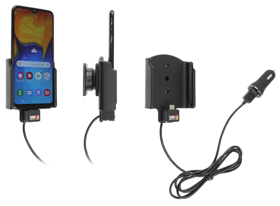 Samsung Galaxy A20e (SM-A202) Actieve houder met 12V USB plug - 721140 - 721140