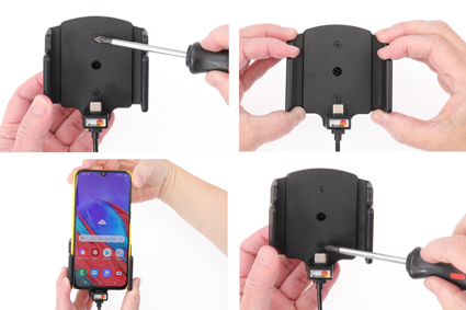Universele houder USB-C met 12V USB plug 62-77mm / 2-10 mm - 721202 1 - 721202