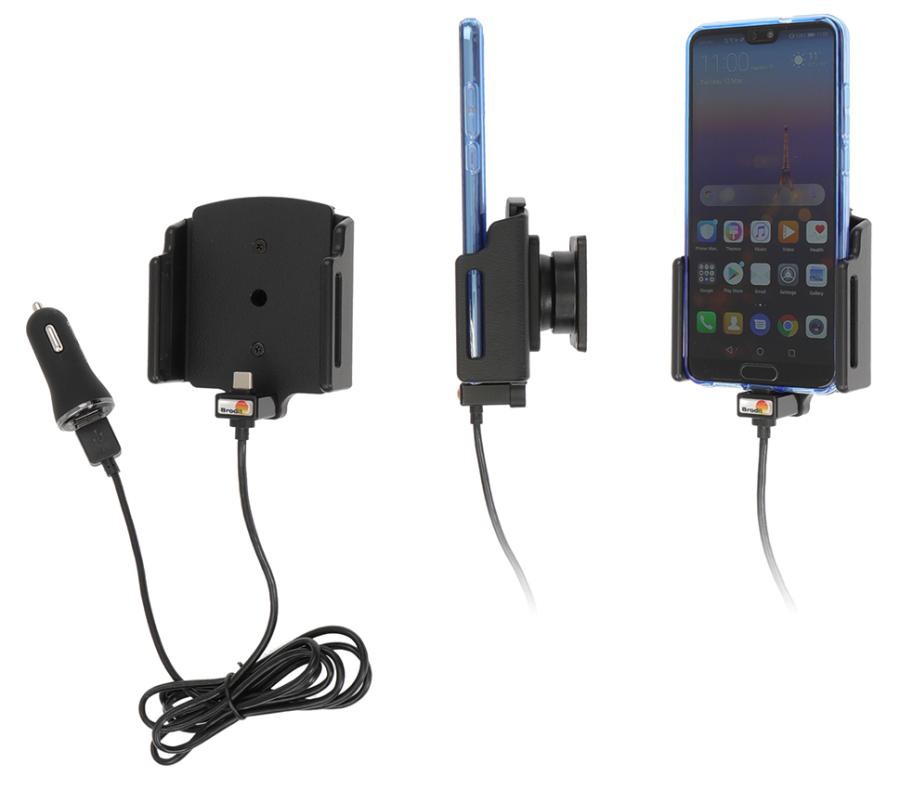 Universele houder USB-C met 12V USB plug 70-83mm / 2-10 mm - 721203 a - 721203