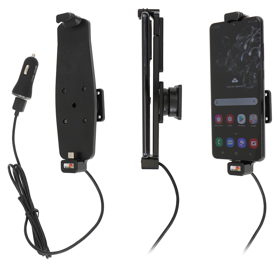 Samsung Galaxy S20 Ultra  Actieve houder met 12V USB plug. Met hoes - 721218 a - 721218