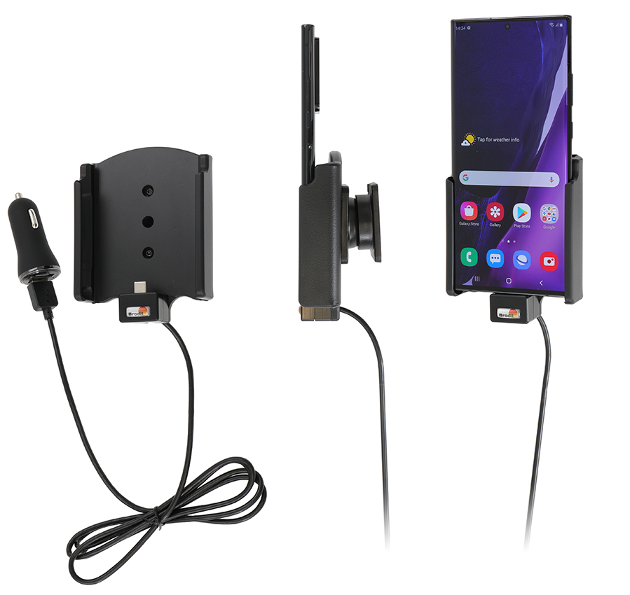Samsung Galaxy Note 20 ULTRA 5G  Actieve houder met 12V Sig-plug - 721222 a - 721222