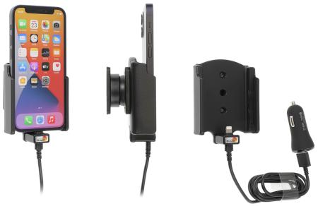 Apple iPhone 12Mini  Actieve houder met 12V USB sig-plug - 721234 - 721234