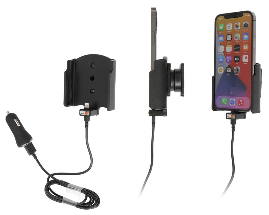 Apple iPhone 12 / 12 Pro  Actieve houder met 12V USB sig-plug - 721235 a - 721235