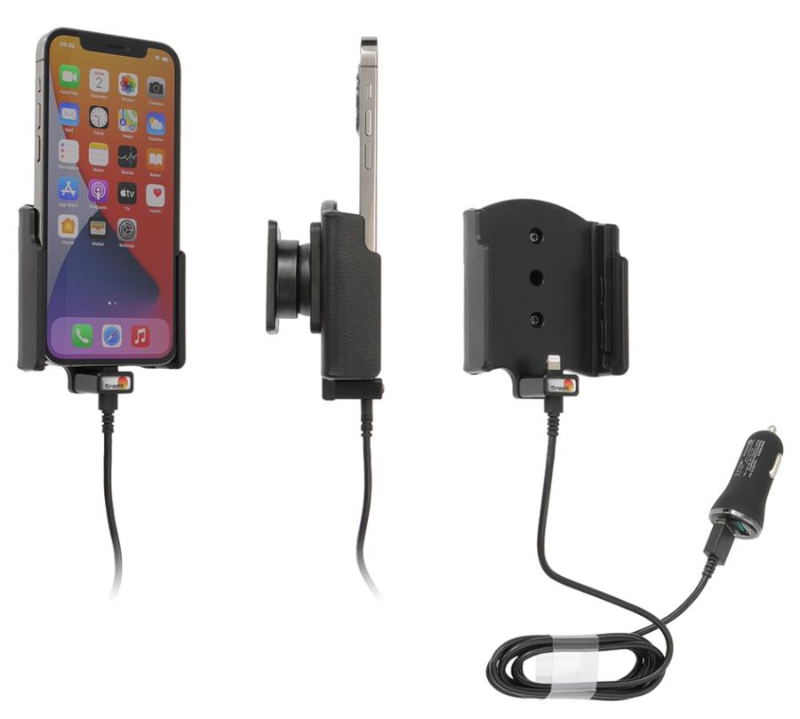 Apple iPhone 12 / 12 Pro  Actieve houder met 12V USB sig-plug - 721235 - 721235