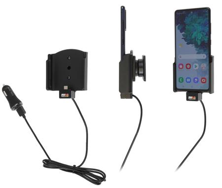 Samsung Galaxy S20 Fe Actieve houder met 12V USB sig-plug - 721240 a - 721240
