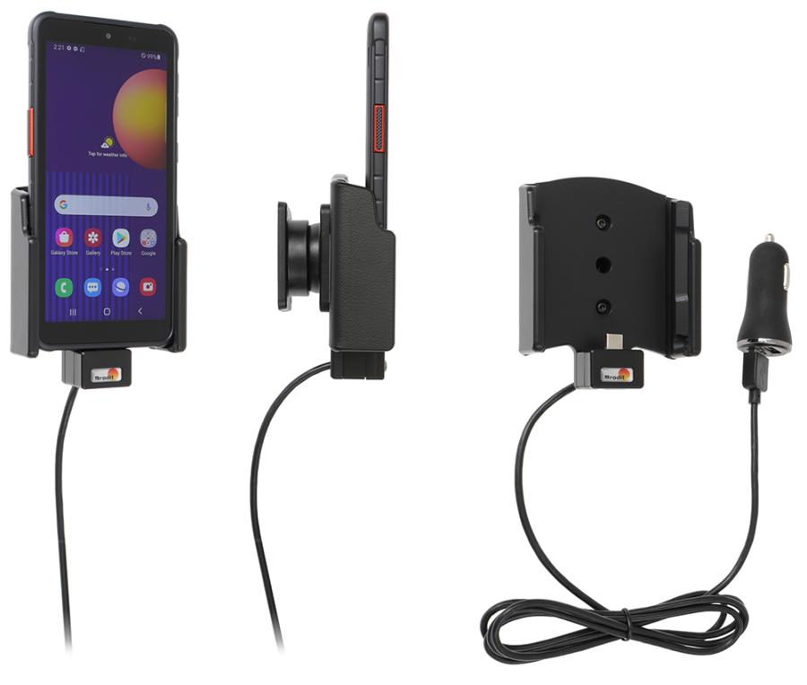 Samsung Galaxy Xcover 5 Actieve houder met 12V USB plug - 721242 - 721242