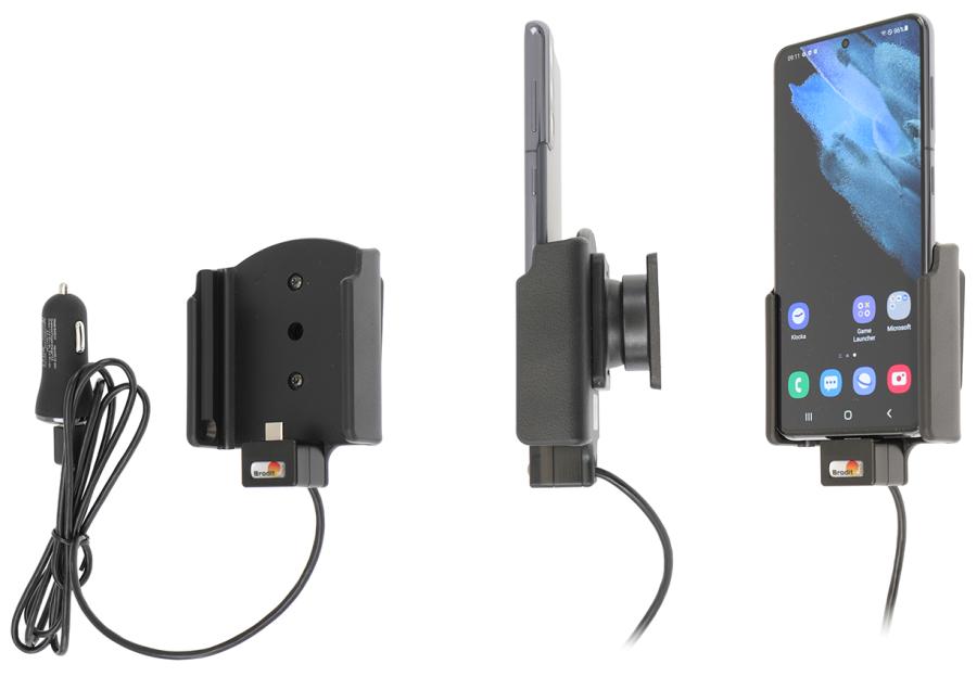 Samsung Galaxy S21  Actieve houder met 12V USB plug - 721244 a - 721244
