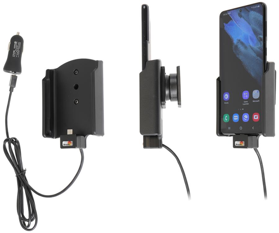 Samsung Galaxy S21 PLUS  Actieve houder met 12V USB plug - 721245 a - 721245