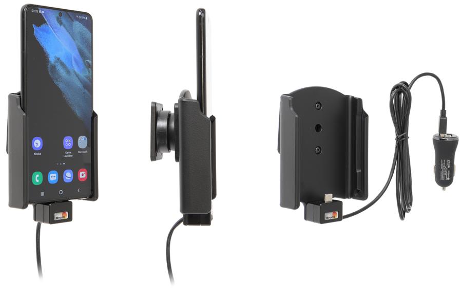 Samsung Galaxy S21 PLUS  Actieve houder met 12V USB plug - 721245 - 721245