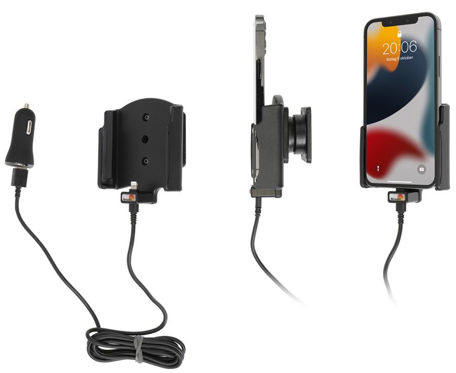 Apple iPhone 13/14/ Pro , Actieve  houder met 12V USB SIG-Plug - 721276 a - 721276
