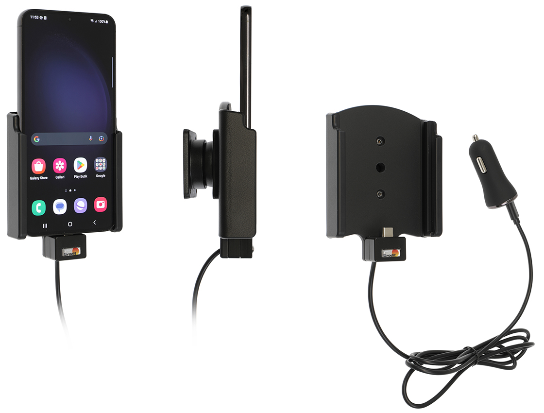 Samsung Galaxy S23 Plus Actieve houder met 12V USB plug - 721345 - 721345