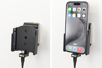 Apple iPhone 15 Actieve houder met 12V USB plug (Gestoffeerd) - 721369 4 - 721369