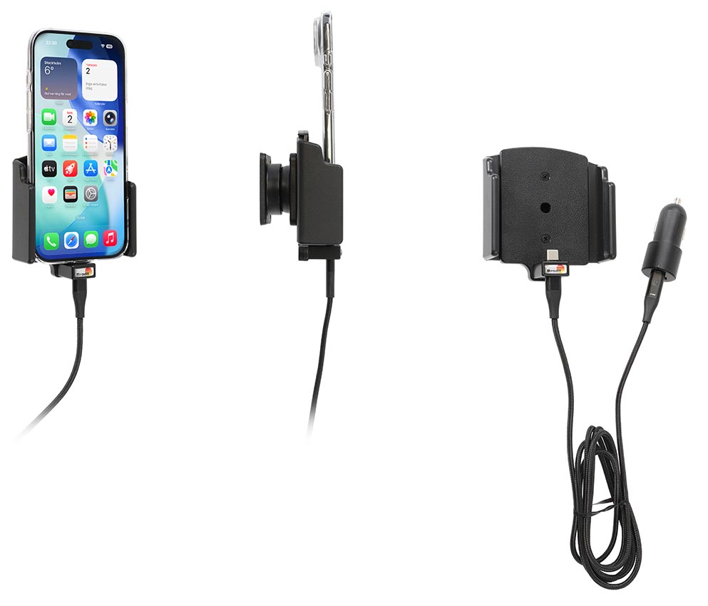 Appel Iphone Air Actieve verstelbare houder met 12v sig-plug - 721457 - 721457