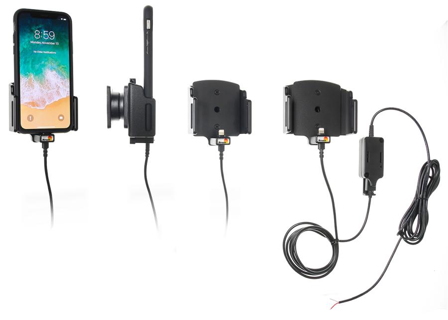 Apple iPhone X / Xs / 11 Actieve verstelbare houder met vaste voeding - 727013 - 727013