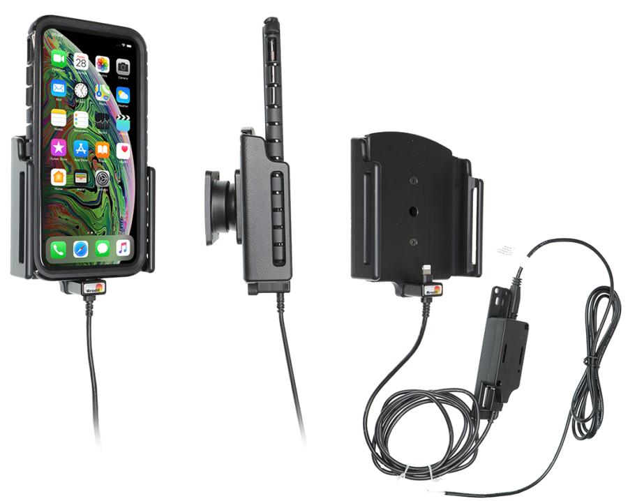 Appel iPhone Xs Max / iPhone 11 Pro Max Actieve verstelbare houder met 12V USB plug - 727083 - 727083