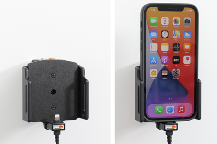 Apple iPhone 12 / 12 Pro / 12 Pro Max,  Actieve verstelbare houder met vaste voeding - 727237 4 - 727237
