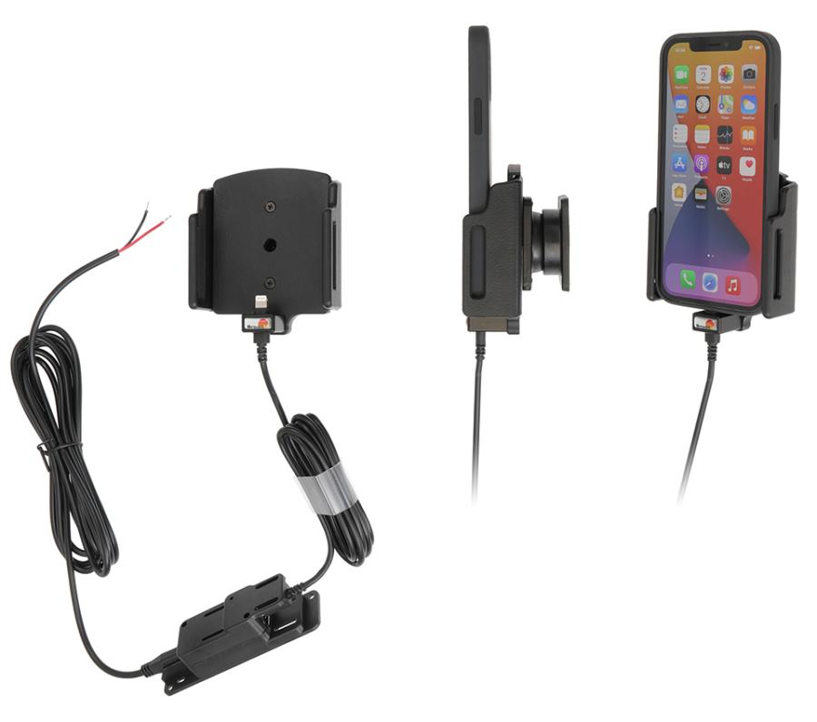 Apple iPhone 12 / 12 Pro / 12 Pro Max,  Actieve verstelbare houder met vaste voeding - 727237 a - 727237