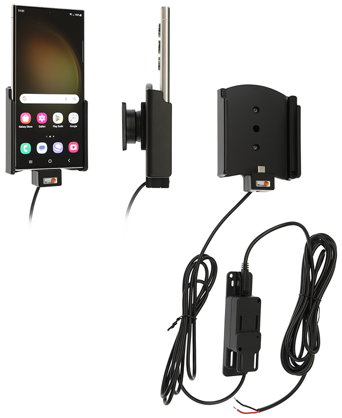 Samsung Galaxy S23 Ultra Actieve houder met vaste voeding - 727346 - 727346