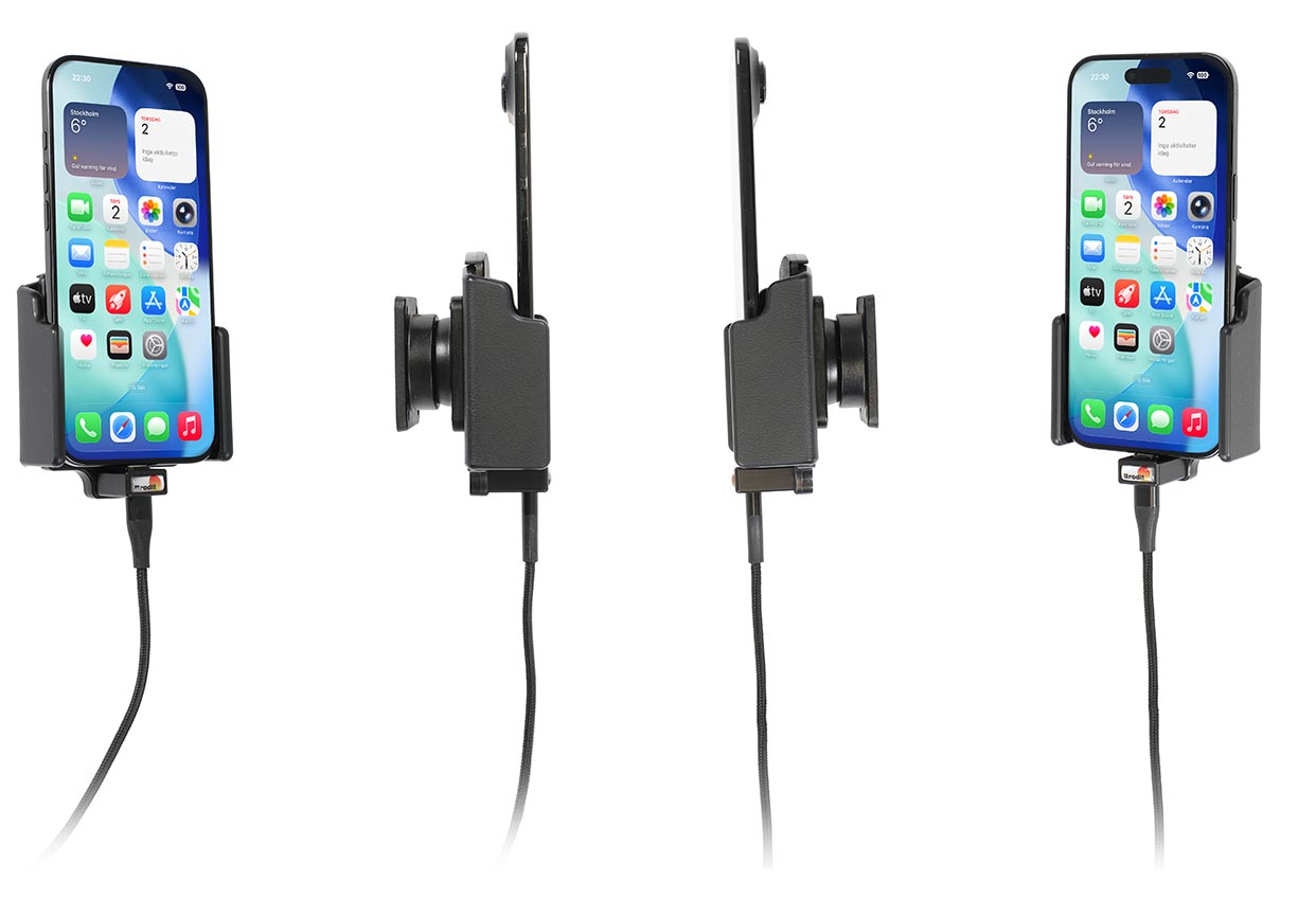 Apple Iphone Air verstelbare Actieve houder met vaste voeding 70-83/2-10mm - 727457 b - 727457