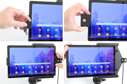 Samsung Galaxytab  Passieve houder. Met slot en sleutel - 736229 3 - 736229