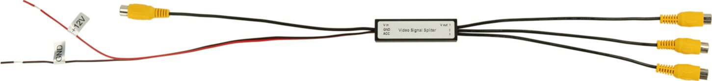 Videosignaalversterker met splitter 3 kanaals 1xCinch>3xCinch - 771000 5009 length - 771000-5009