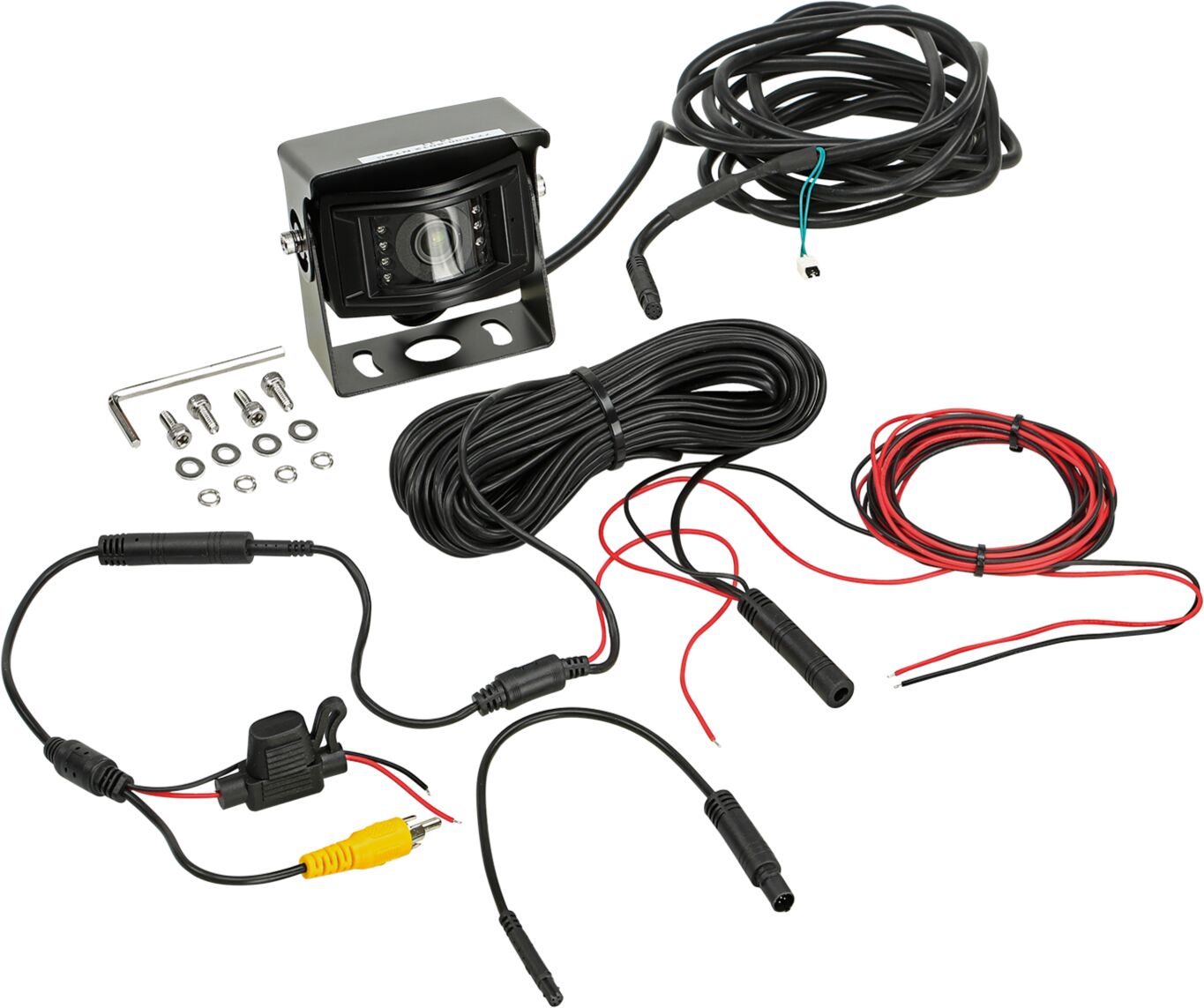 Achteruitrij Camera Universal Truck/Camper/Bedrijfswagen caravan angle 170&deg; (zwart) - 771000 6012 set - 771000-6012